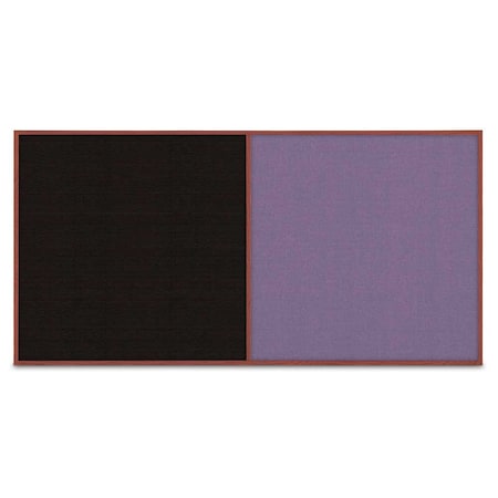 United Visual Products Enclosed Corkboard, 3 Door, 96"x48", 4" Fra, UV3413-BLACK-BLACK UV3413-BLACK-BLACK
